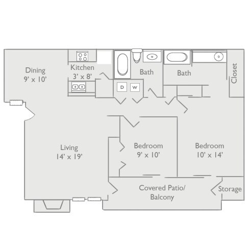 Unit 1212 913 floor plan